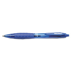 AbilityOne 7520014457223 SKILCRAFT VISTA Ballpoint Pen, Retractable, Medium 1 mm, Blue Ink, Translucent Blue Barrel, Dozen