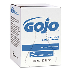 AbilityOne 8520013783090 GOJO SKILCRAFT Lotion Hand Soap, Floral, 800 mL Refill, 12/Carton