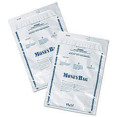 SecurIT Tamper-Evident Deposit Bag, Plastic, 9 x 12, White, 100/Pack (94190068)