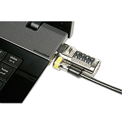 AbilityOne 5340015987496, Combination Laptop Lock, 6ft Carbon Tempered Steel Cable