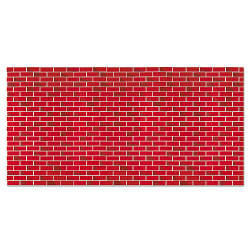 Pacon Fadeless Designs Bulletin Board Paper, Brick, 48" x 50 ft Roll (56475)
