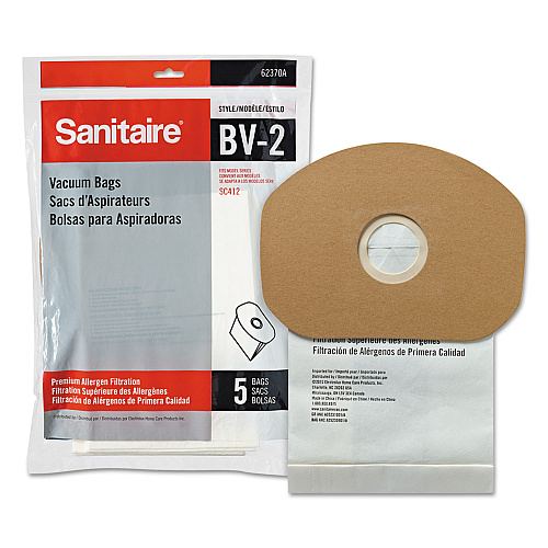Disposable Dust Bags for Sanitaire Commercial Backpack Vacuum, 5/PK, 10/PK/CT (62370A10CT)