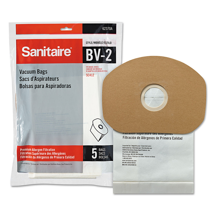 Disposable Dust Bags for Sanitaire Commercial Backpack Vacuum, 5/PK, 10/PK/CT (62370A10CT)
