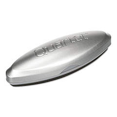 Quartet Premium Magnetic 3-in-1 Glass Board Eraser, 6.5" x 2" x 1.38", Silver (SFEB3)