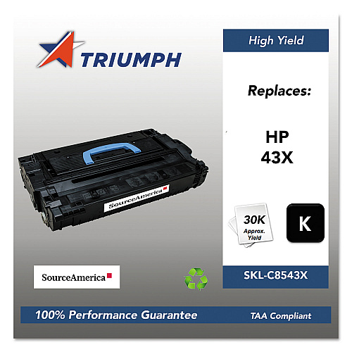 751000nsh0354 Remanufactured C8543x (43x) High-yield Toner, 30,000 Page-yield, Black