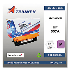 Triumph 751000NSH1282 Remanufactured CE403A (507A) Toner, 6,000 Page-Yield, Magenta