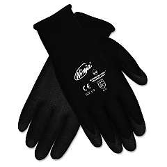 MCR Safety Ninja HPT PVC Coated Nylon Gloves, Medium, Black, 12 Pair/Box (N9699MDZ)