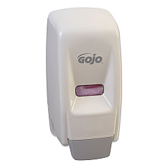 GOJO Bag-In-Box Liquid Soap Dispenser, 800 mL, 5.75 x 5.5 x 5.13, White, 12/Carton (903412)