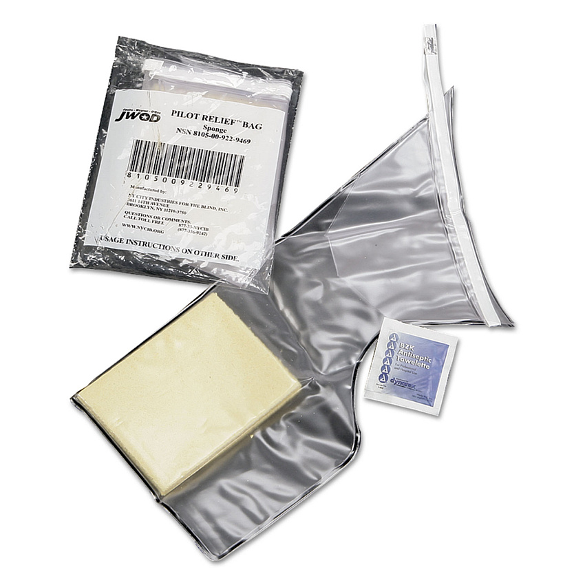 AbilityOne 8105009229469, SKILCRAFT Piddle Pak Crew Relief Bag, 500 cc, 7" x 12", Clear, 120/Box