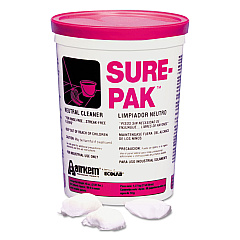 AbilityOne 7930014181104, SKILCRAFT, Ecolab Sure Pak Floor Cleaner, Fresh Scent, 100 Packs/Tub