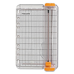 Fiskars SureCut Paper Trimmer, 8 Sheets, 9" Cut Length, Plastic Base, 8.88 x 14.38 (1544601014)