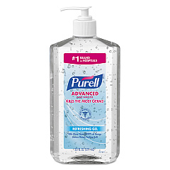 PURELL Advanced Refreshing Gel Hand Sanitizer, 20 oz Pump Bottle, Clean Scent (302312EA)
