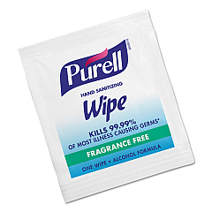 PURELL Sanitizing Hand Wipes, Individually Wrapped, 5 x 7, 1,000/Carton (902210CT)