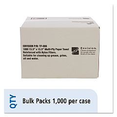 AbilityOne 7920008239773, SKILCRAFT, Total Wipes II Towel, 4-Ply, 13.25 x 14.25, White, 1,000/Box