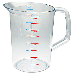 Rubbermaid Commercial Bouncer Measuring Cup, 4 qt, Clear (3218CLE)