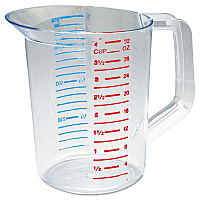 Rubbermaid Commercial Bouncer Measuring Cup, 32 oz, Clear (3216CLE)