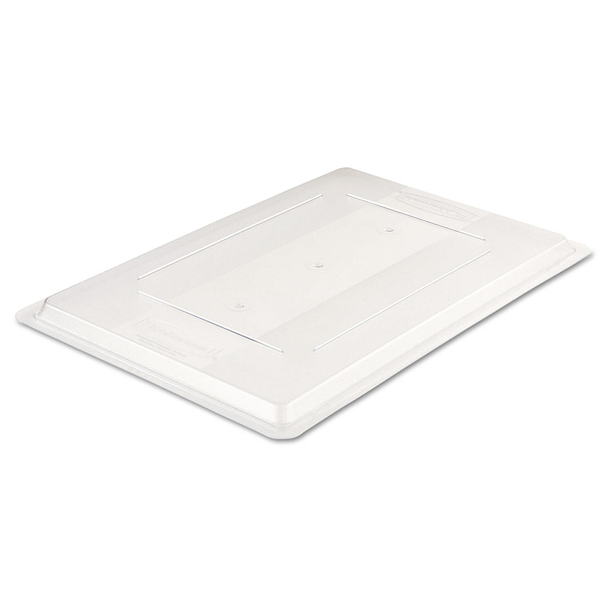 Rubbermaid Commercial Food/Tote Box Lids, 26w x 18d, Clear (3302CLE)