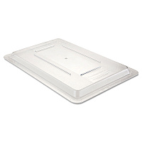 Rubbermaid Commercial Food/Tote Box Lids, 12w x 18d, Clear (3310CLE)