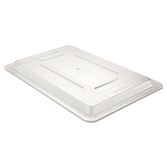 Rubbermaid Commercial Food/Tote Box Lids, 12w x 18d, Clear (3310CLE)