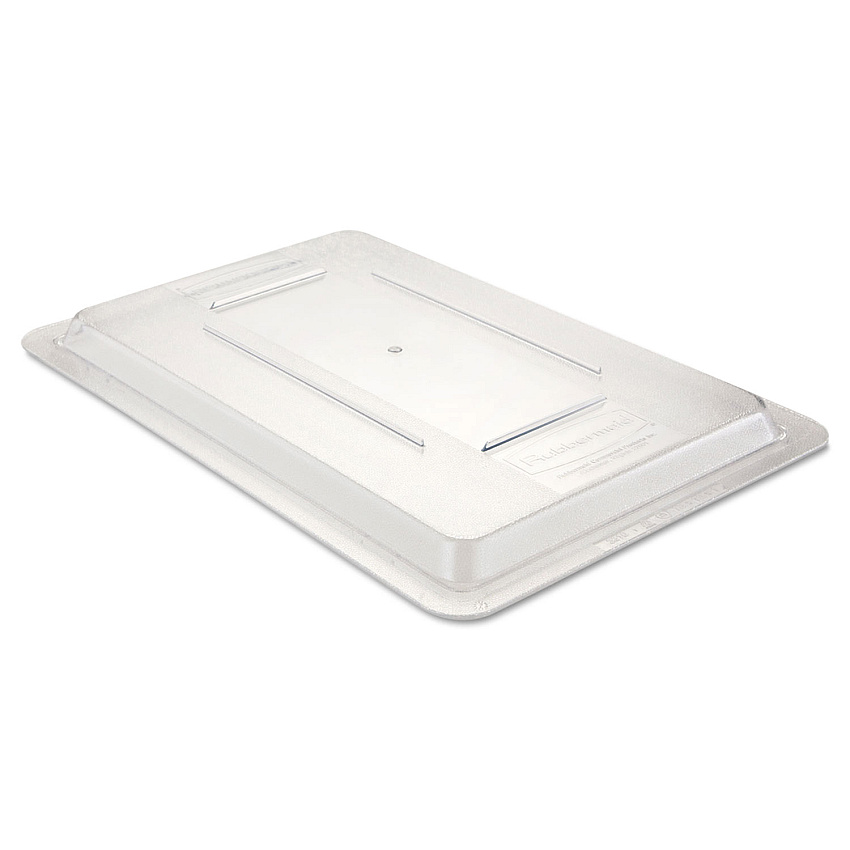 Rubbermaid Commercial Food/Tote Box Lids, 12w x 18d, Clear (3310CLE)