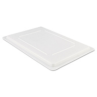 Rubbermaid Commercial Food/Tote Box Lids, 26w x 18d, White (3502WHI)