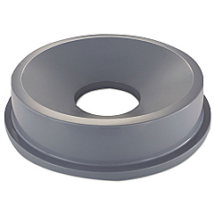 Rubbermaid Commercial Round BRUTE Funnel Top Receptacle, 22.38w x 5h, Gray (3543GRA)