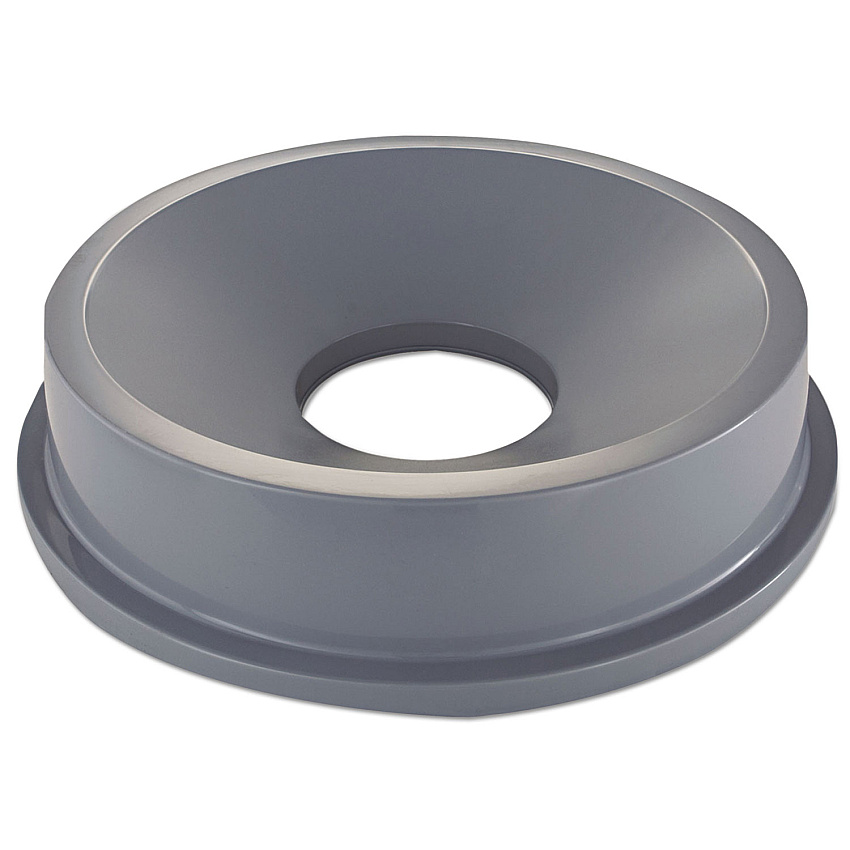Rubbermaid Commercial Round BRUTE Funnel Top Receptacle, 22.38w x 5h, Gray (3543GRA)