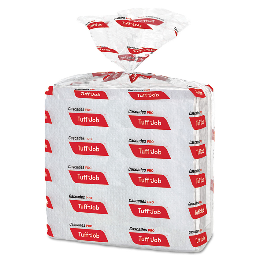 Cascades PRO Tuff-Job S300 Airlaid Wipers, 12 x 13, White, 50/Pack, 16/Carton (W300)