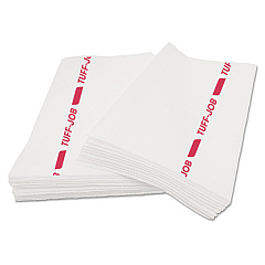 Cascades PRO Tuff-Job S900 Antimicrobial Foodservice Towels, 12 x 24, White/Red, 150/Carton (W921)