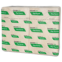 Cascades PRO Perform Interfold Napkins, 1-Ply, 6.5 x 4.25, Natural, 376/Pack, 16 Packs/Carton (T411)