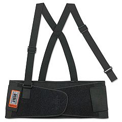 ergodyne ProFlex 1650 Economy Elastic Back Support Brace, 2X-Large, 42" to 46" Waist, Black (11096)