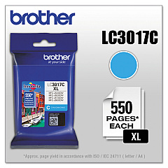 Brother LC3017C Cyan Ink Cartridge
