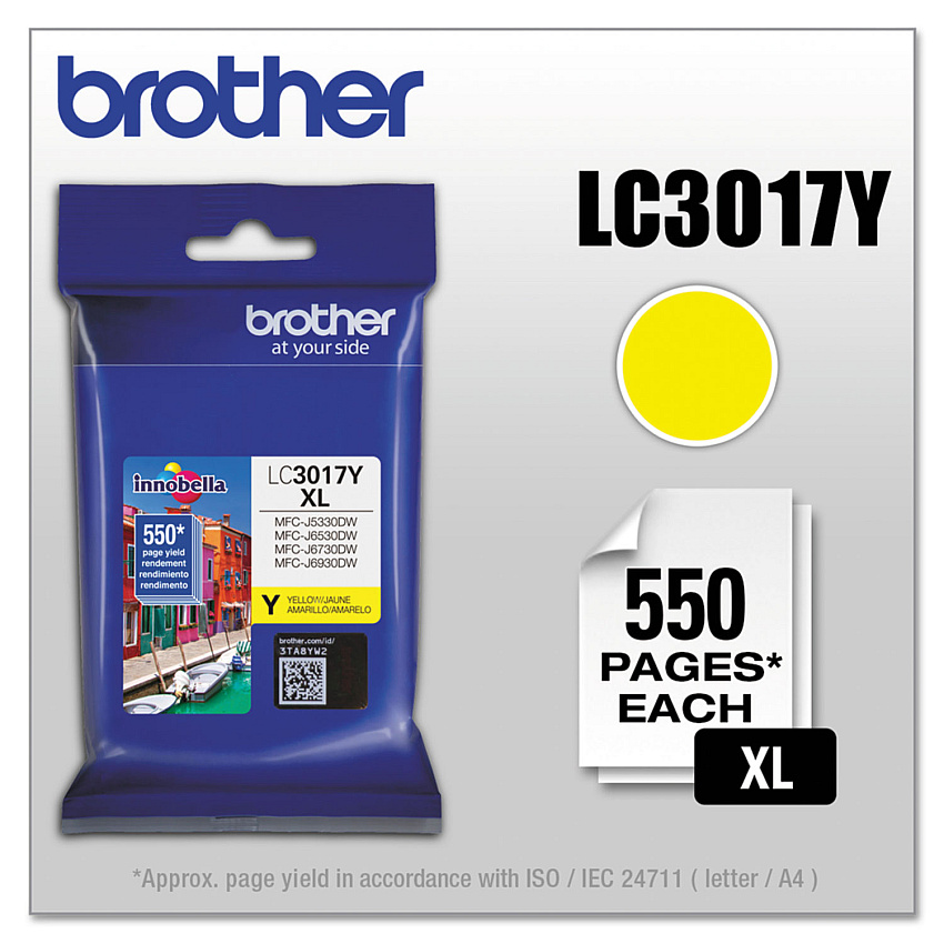 Brother LC3017Y Yellow Ink Cartridge