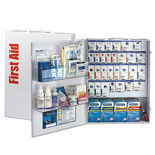 First Aid Only ANSI 2015 SmartCompliance General Business First Aid Kit for 150 People, 925 Pieces, Metal Case (90732021)