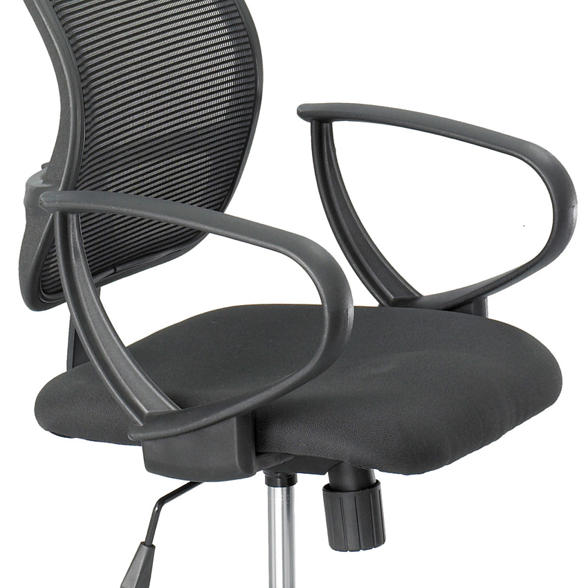 Safco Optional Loop Arm Kit for Mesh Extended Height Chair, Black, 1 Pair (3396BL)