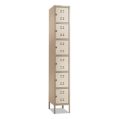 Safco Box Locker, 12w x 18d x 78h, Two-Tone Tan (5524TN)