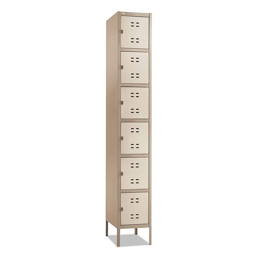 Safco Box Locker, 12w x 18d x 78h, Two-Tone Tan (5524TN)