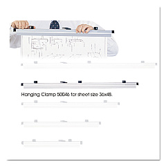 Safco Sheet File Hanging Clamps, 100 Sheets Per Clamp, 37.75w, 6/Carton (50046)