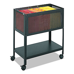 Safco Steel Mesh Open Top Tub File, 13.5w x 24.25d x 27.5h, Black (5350BL)