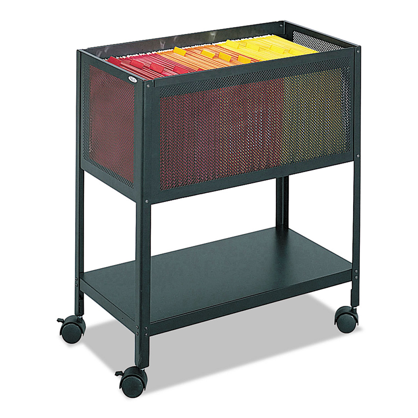 Safco Steel Mesh Open Top Tub File, 13.5w x 24.25d x 27.5h, Black (5350BL)