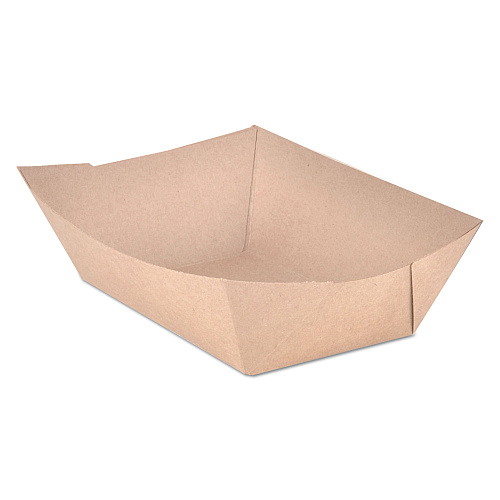 SCT Food Trays, 3 lb Capacity, Brown Kraft, 500/Carton (0525)