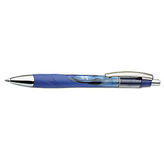 AbilityOne 7520015068502 SKILCRAFT VISTA Gel Pen, Retractable, Medium 0.7 mm, Blue Ink, Translucent Blue Barrel, Dozen