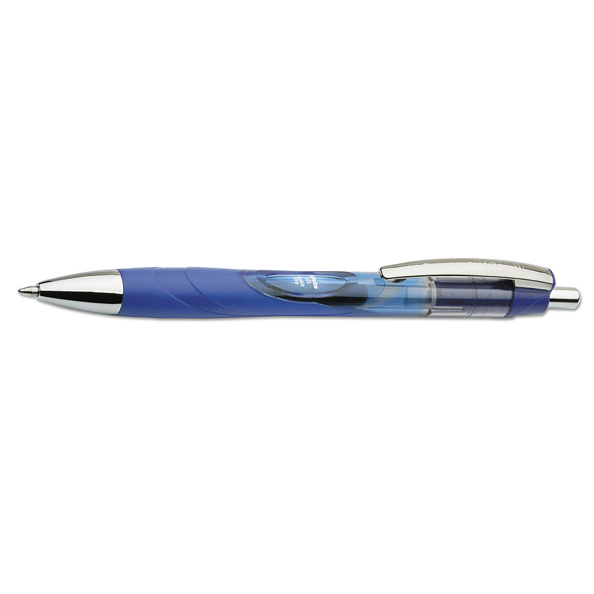 AbilityOne 7520015068502 SKILCRAFT VISTA Gel Pen, Retractable, Medium 0.7 mm, Blue Ink, Translucent Blue Barrel, Dozen