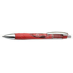 AbilityOne 7520015646054 SKILCRAFT VISTA Gel Pen, Retractable, Medium 0.7 mm, Red Ink, Red Barrel, Dozen