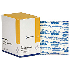 First Aid Only Refill for SmartCompliance General Business Cabinet, Non-Adherent Pads, 3 x 4 ,50/Box (I256)