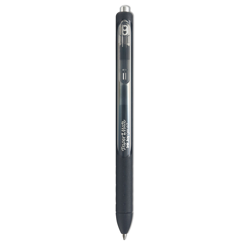 Paper Mate InkJoy Gel Pen, Retractable, Medium 0.7 mm, Black Ink, Black Barrel, 36/Pack (2003996)
