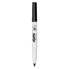 EXPO Low-Odor Dry Erase Marker Office Value Pack, Extra-Fine Needle Tip, Black, 36/Pack (2003894)