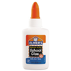 Elmer's Washable School Glue, 1.25 oz, Dries Clear (E301)