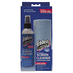 Endust for Electronics LCD/Plasma Cleaning Gel Spray, 6 oz, Pump Spray w/Microfiber Cloth (12275)