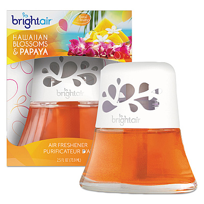 BRIGHT Air Scented Oil Air Freshener, Hawaiian Blossoms and Papaya, Orange, 2.5oz (900021)